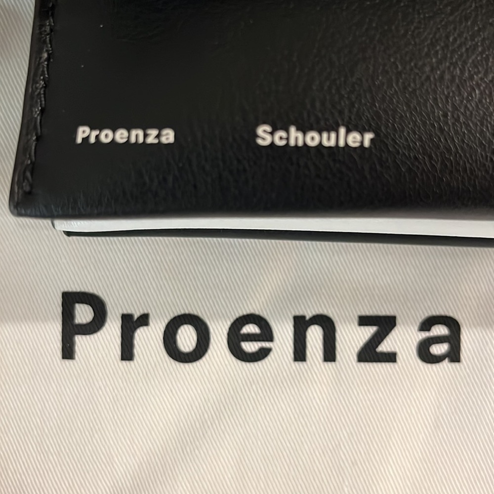 Proenza Schouler White Label black and white leather clutch/crossbody bag - Picture 2 of 8
